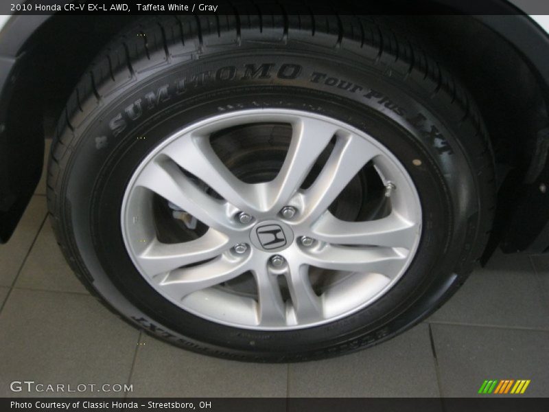 Taffeta White / Gray 2010 Honda CR-V EX-L AWD
