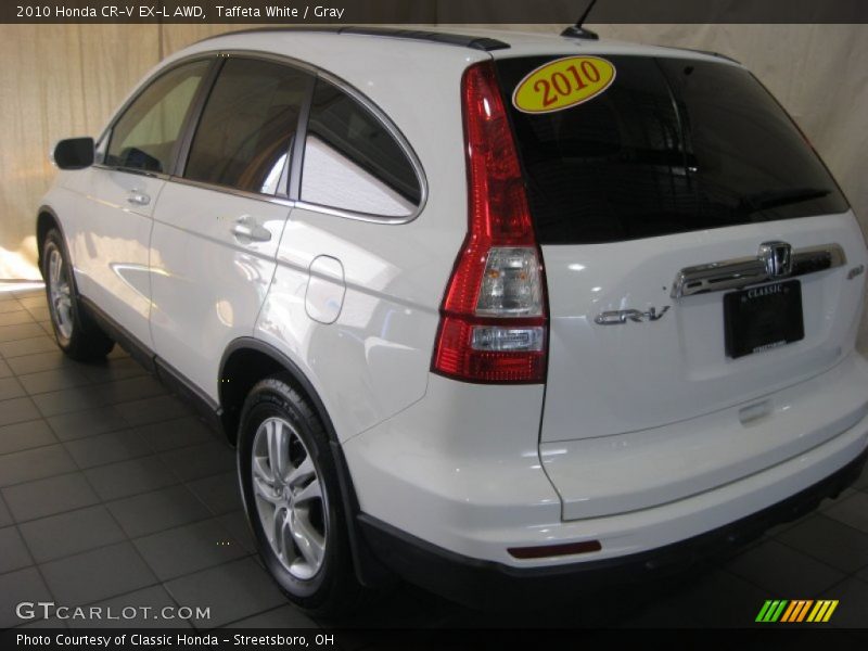 Taffeta White / Gray 2010 Honda CR-V EX-L AWD
