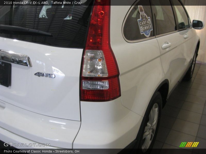 Taffeta White / Gray 2010 Honda CR-V EX-L AWD