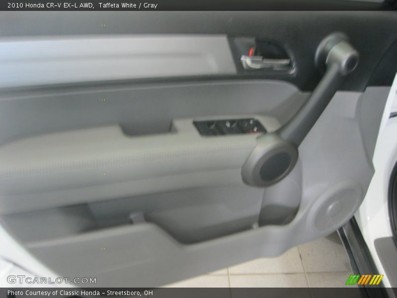 Taffeta White / Gray 2010 Honda CR-V EX-L AWD