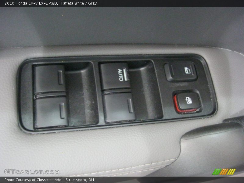 Taffeta White / Gray 2010 Honda CR-V EX-L AWD