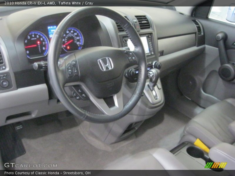 Taffeta White / Gray 2010 Honda CR-V EX-L AWD