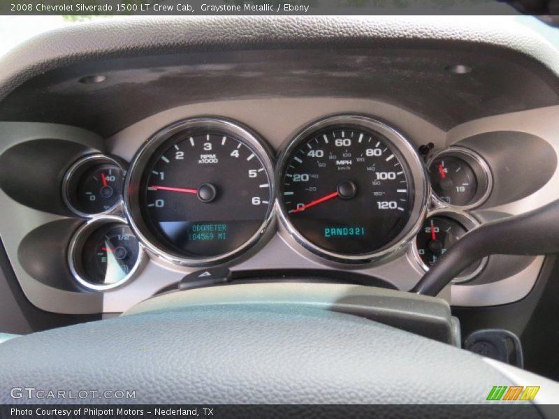 Graystone Metallic / Ebony 2008 Chevrolet Silverado 1500 LT Crew Cab