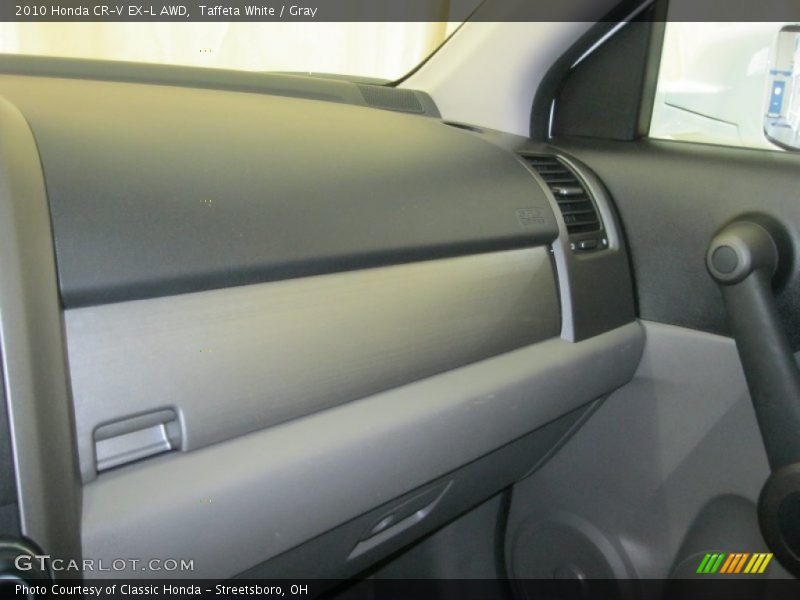 Taffeta White / Gray 2010 Honda CR-V EX-L AWD