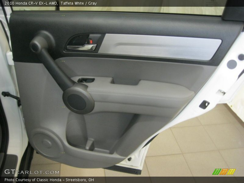 Taffeta White / Gray 2010 Honda CR-V EX-L AWD