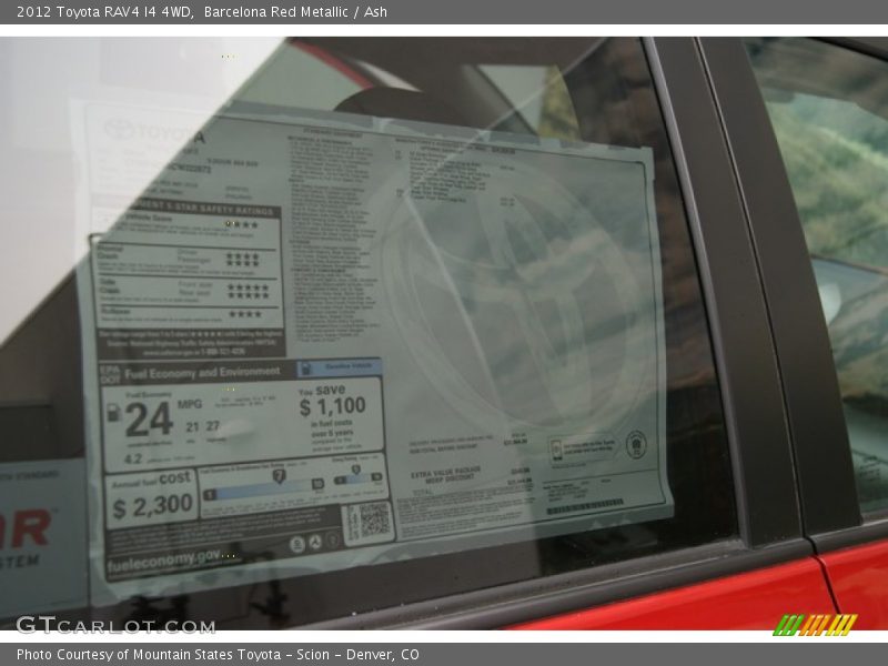 Barcelona Red Metallic / Ash 2012 Toyota RAV4 I4 4WD