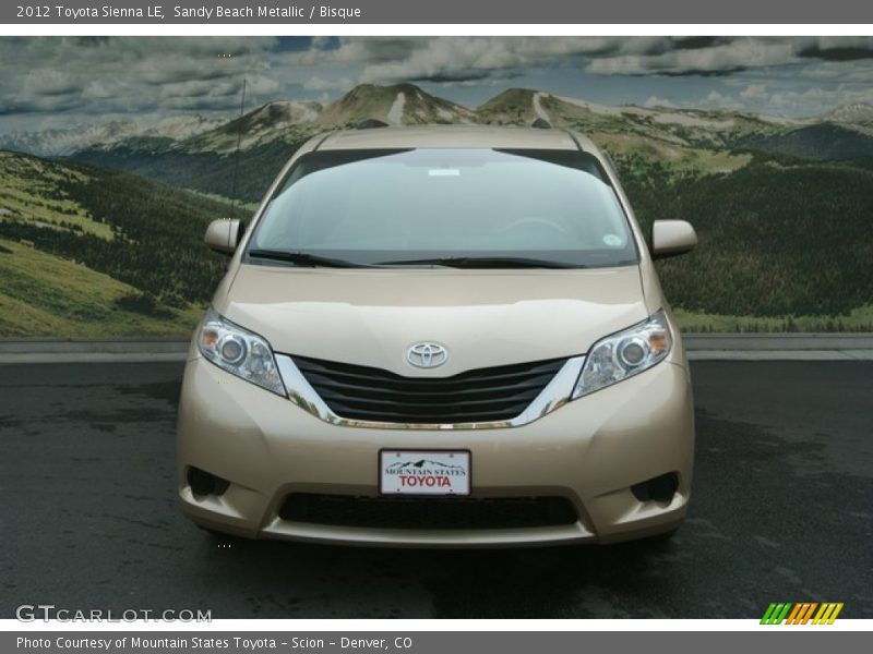Sandy Beach Metallic / Bisque 2012 Toyota Sienna LE