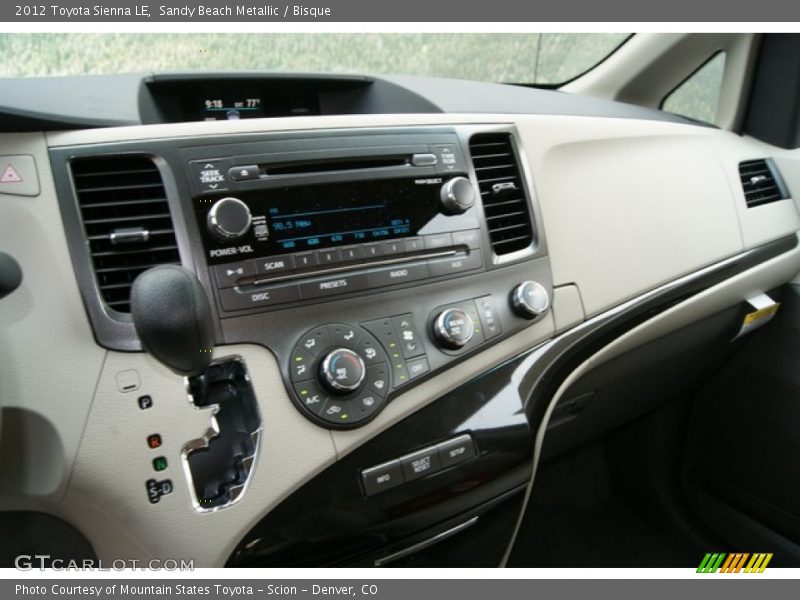 Sandy Beach Metallic / Bisque 2012 Toyota Sienna LE