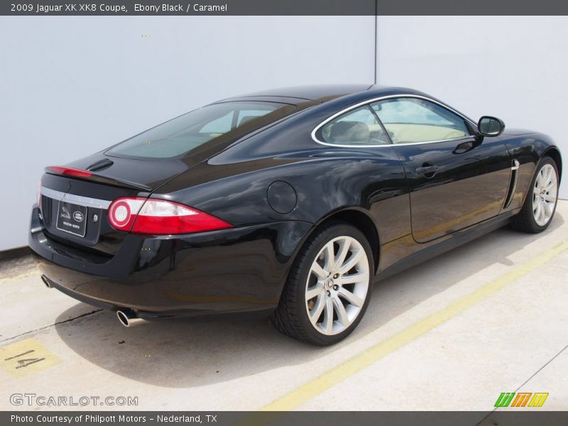 Ebony Black / Caramel 2009 Jaguar XK XK8 Coupe