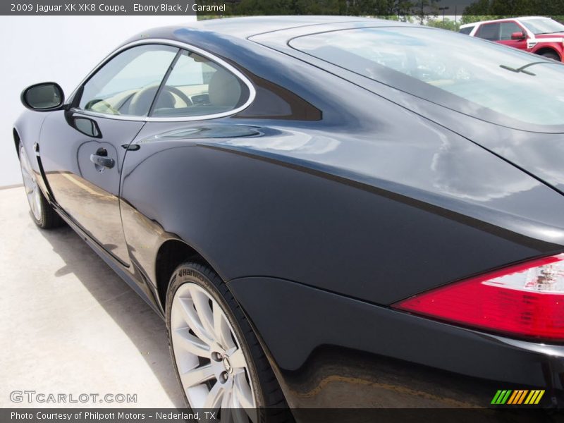 Ebony Black / Caramel 2009 Jaguar XK XK8 Coupe