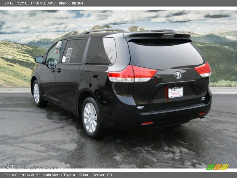 Black / Bisque 2012 Toyota Sienna XLE AWD
