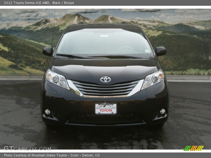 Black / Bisque 2012 Toyota Sienna XLE AWD