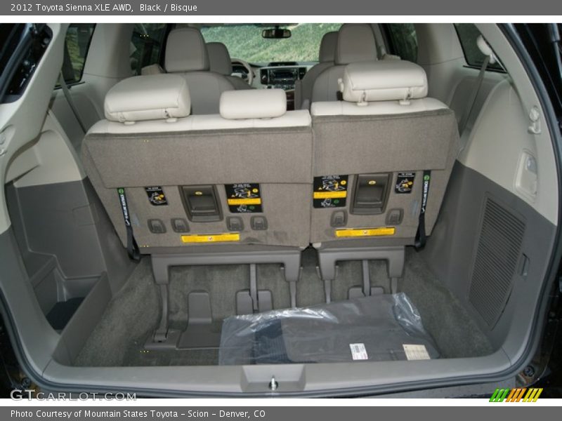 Black / Bisque 2012 Toyota Sienna XLE AWD