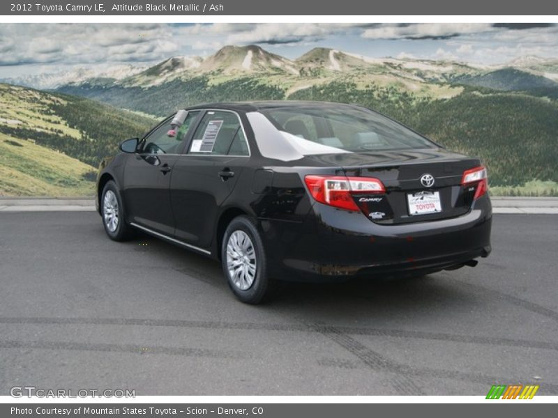 Attitude Black Metallic / Ash 2012 Toyota Camry LE