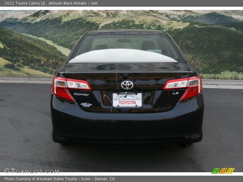 Attitude Black Metallic / Ash 2012 Toyota Camry LE