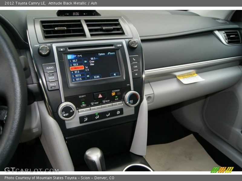 Attitude Black Metallic / Ash 2012 Toyota Camry LE