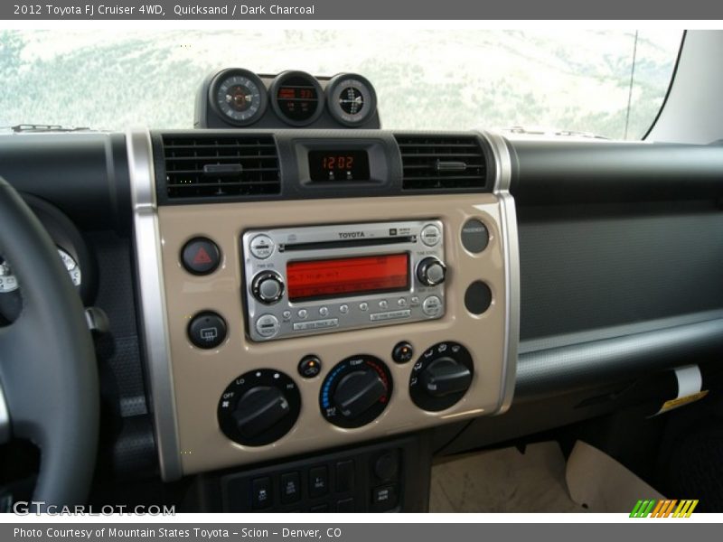 Quicksand / Dark Charcoal 2012 Toyota FJ Cruiser 4WD
