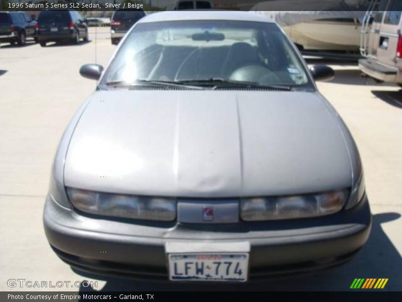 Silver / Beige 1996 Saturn S Series SL2 Sedan