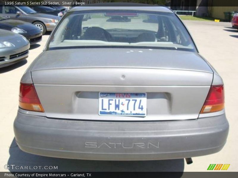 Silver / Beige 1996 Saturn S Series SL2 Sedan