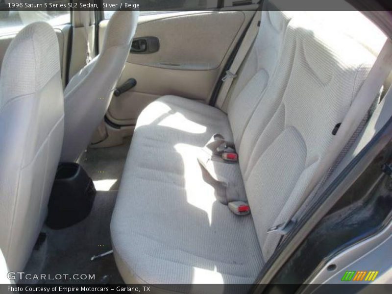 Silver / Beige 1996 Saturn S Series SL2 Sedan