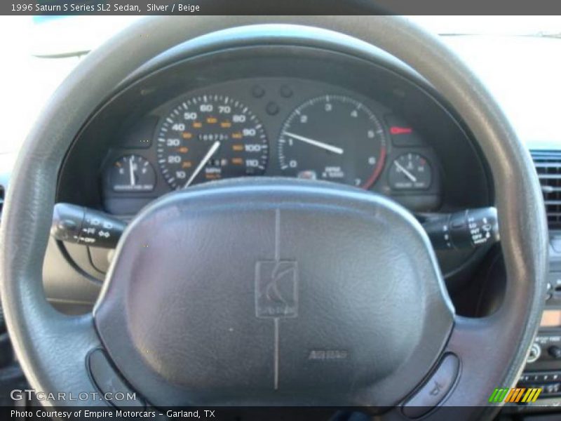 Silver / Beige 1996 Saturn S Series SL2 Sedan