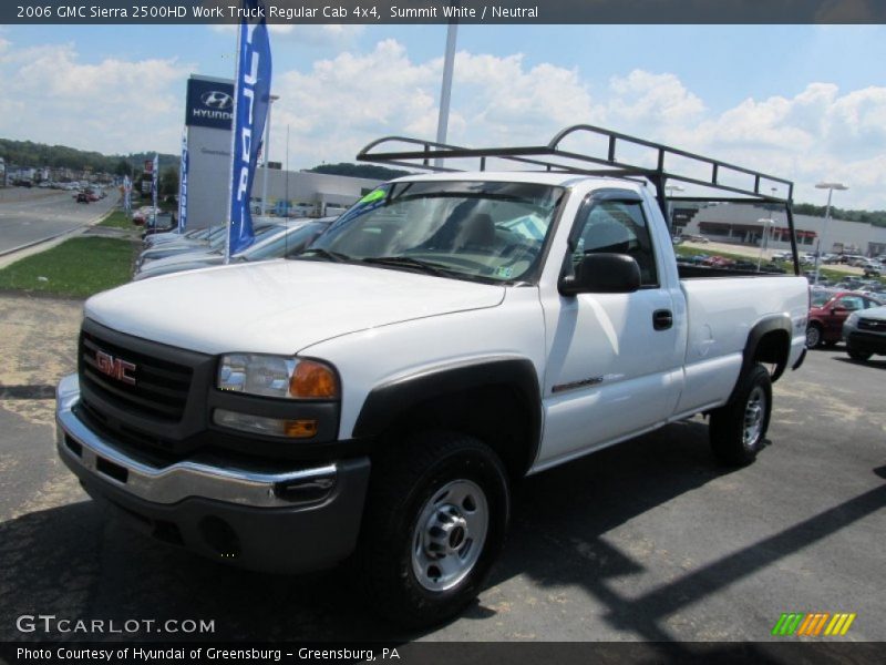 Summit White / Neutral 2006 GMC Sierra 2500HD Work Truck Regular Cab 4x4