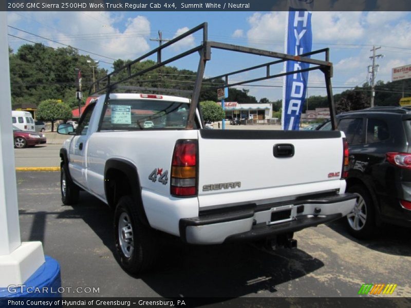 Summit White / Neutral 2006 GMC Sierra 2500HD Work Truck Regular Cab 4x4