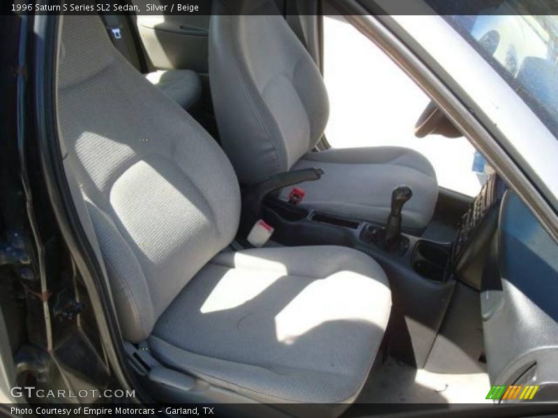 Silver / Beige 1996 Saturn S Series SL2 Sedan