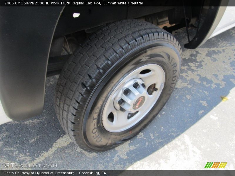 Summit White / Neutral 2006 GMC Sierra 2500HD Work Truck Regular Cab 4x4