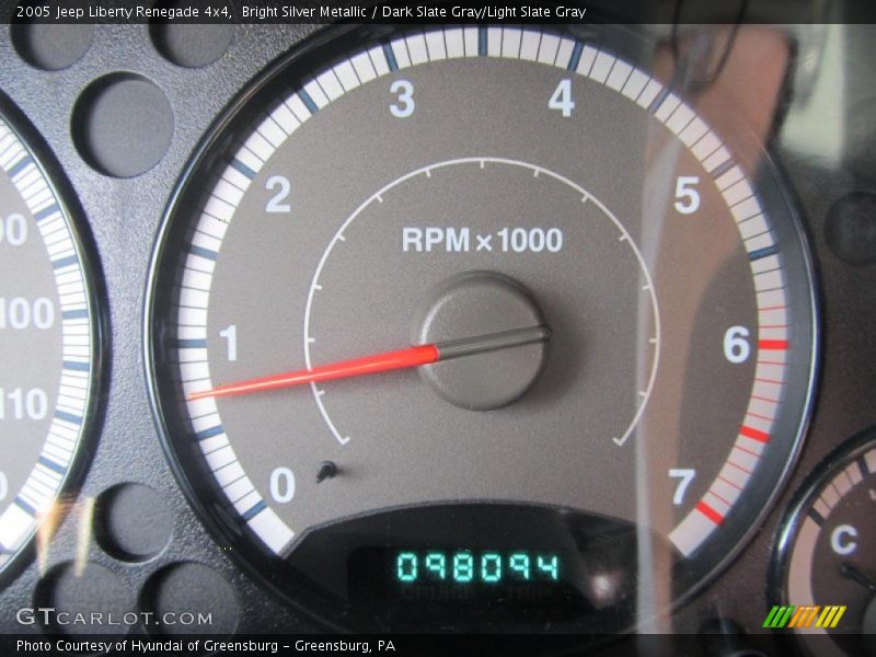 Bright Silver Metallic / Dark Slate Gray/Light Slate Gray 2005 Jeep Liberty Renegade 4x4