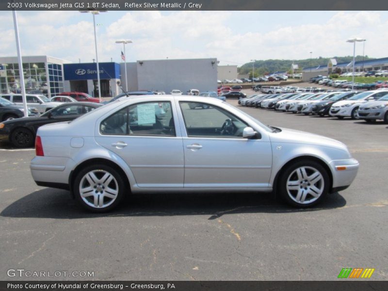 Reflex Silver Metallic / Grey 2003 Volkswagen Jetta GLS 1.8T Sedan