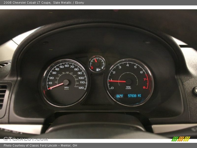 Slate Metallic / Ebony 2008 Chevrolet Cobalt LT Coupe