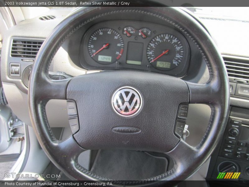 Reflex Silver Metallic / Grey 2003 Volkswagen Jetta GLS 1.8T Sedan