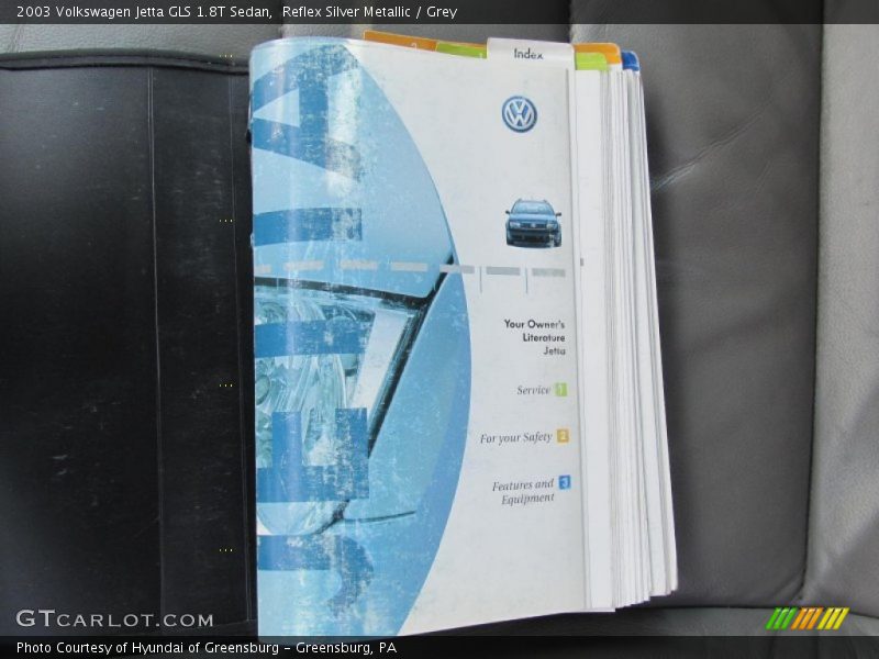 Reflex Silver Metallic / Grey 2003 Volkswagen Jetta GLS 1.8T Sedan
