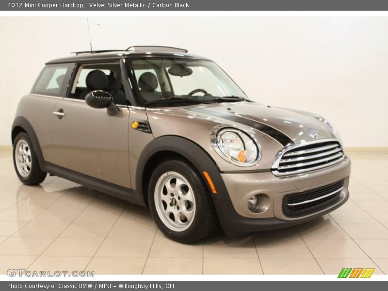 Velvet Silver Metallic / Carbon Black 2012 Mini Cooper Hardtop