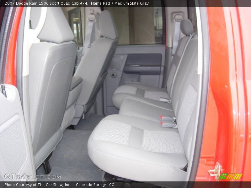 Flame Red / Medium Slate Gray 2007 Dodge Ram 1500 Sport Quad Cab 4x4