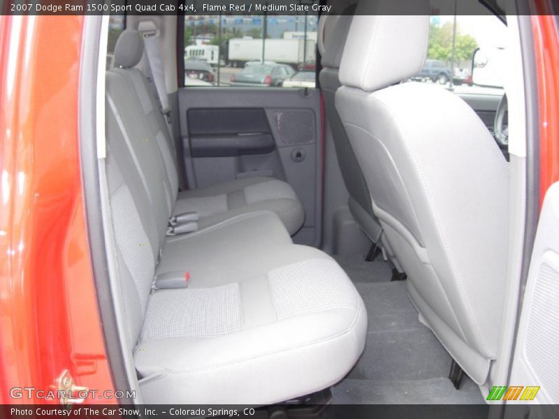Flame Red / Medium Slate Gray 2007 Dodge Ram 1500 Sport Quad Cab 4x4