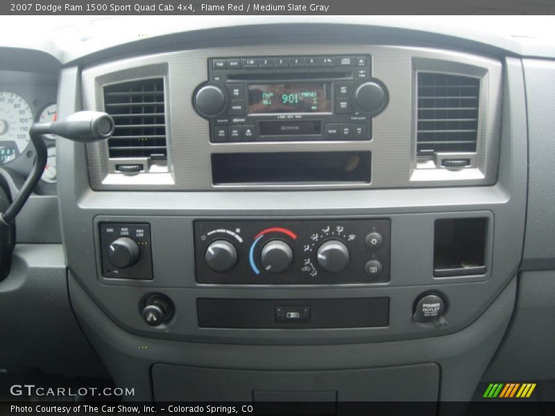 Flame Red / Medium Slate Gray 2007 Dodge Ram 1500 Sport Quad Cab 4x4