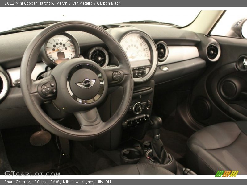 Velvet Silver Metallic / Carbon Black 2012 Mini Cooper Hardtop