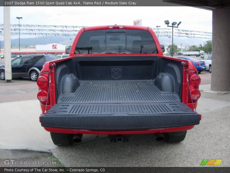 Flame Red / Medium Slate Gray 2007 Dodge Ram 1500 Sport Quad Cab 4x4