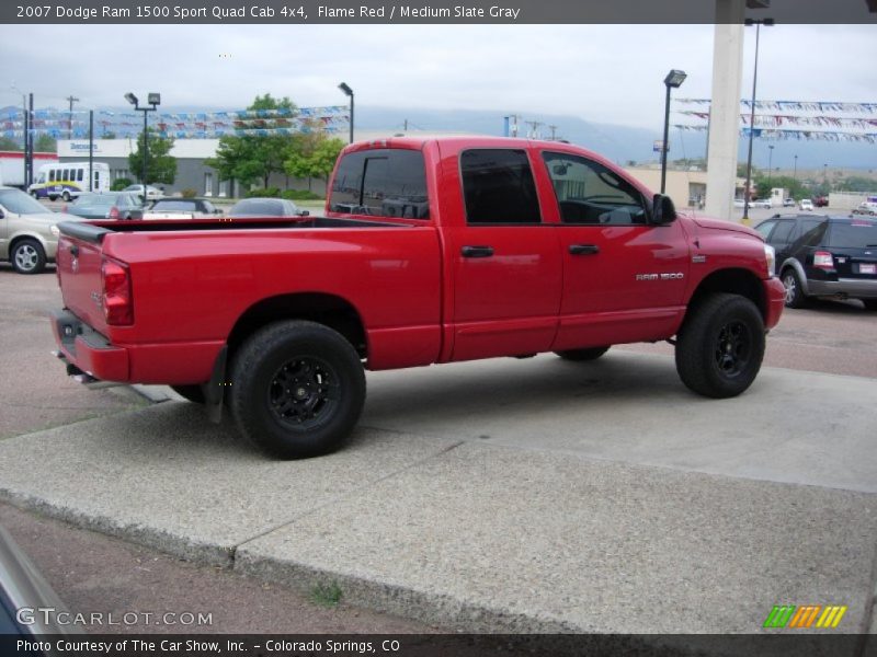 Flame Red / Medium Slate Gray 2007 Dodge Ram 1500 Sport Quad Cab 4x4