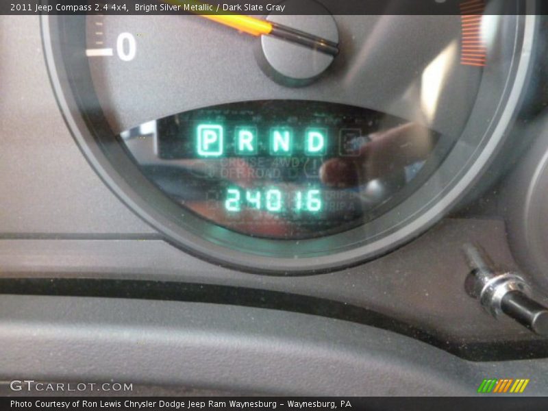 Bright Silver Metallic / Dark Slate Gray 2011 Jeep Compass 2.4 4x4