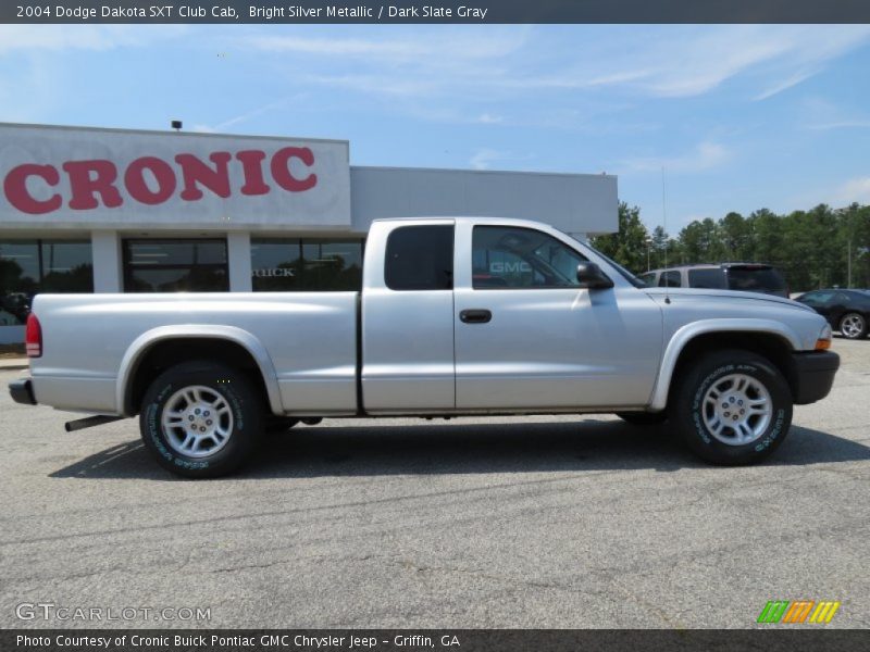 Bright Silver Metallic / Dark Slate Gray 2004 Dodge Dakota SXT Club Cab