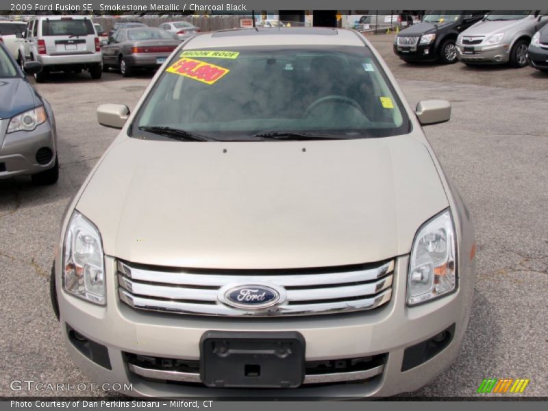 Smokestone Metallic / Charcoal Black 2009 Ford Fusion SE