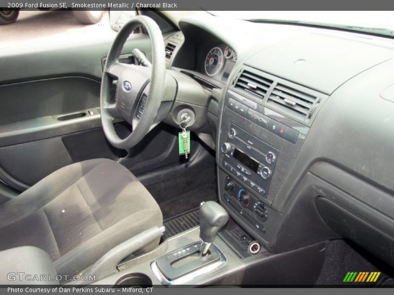 Smokestone Metallic / Charcoal Black 2009 Ford Fusion SE