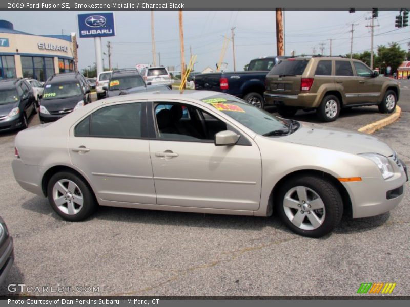 Smokestone Metallic / Charcoal Black 2009 Ford Fusion SE