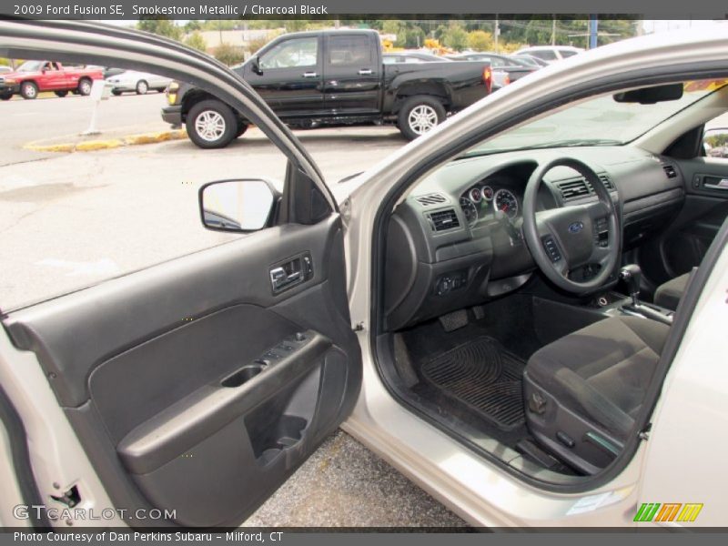 Smokestone Metallic / Charcoal Black 2009 Ford Fusion SE