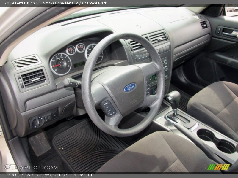 Smokestone Metallic / Charcoal Black 2009 Ford Fusion SE