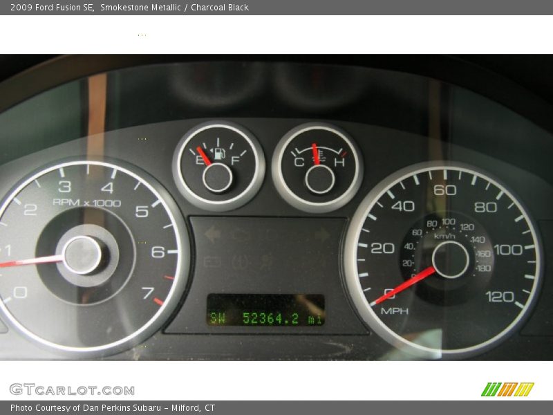 Smokestone Metallic / Charcoal Black 2009 Ford Fusion SE