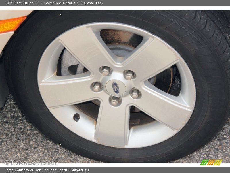 Smokestone Metallic / Charcoal Black 2009 Ford Fusion SE
